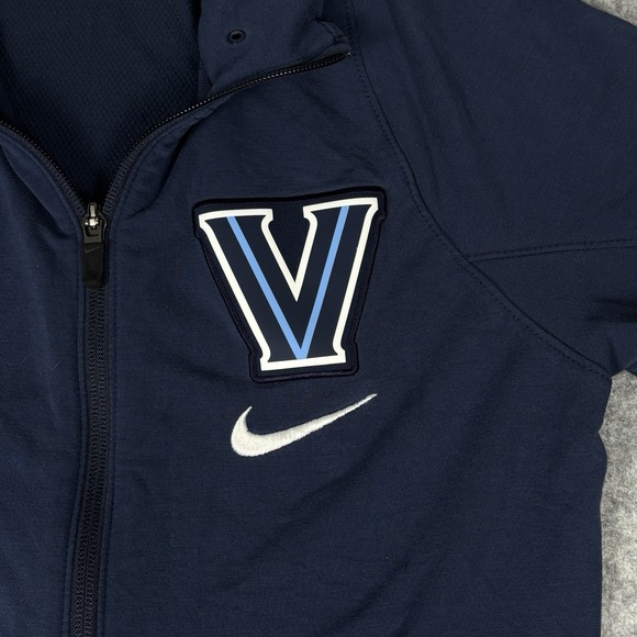 Villanova Wildcats Hoodie Womens Xs Blue NCAA Basketball Nike Dri Fit Full Zip - Picture 3 of 9